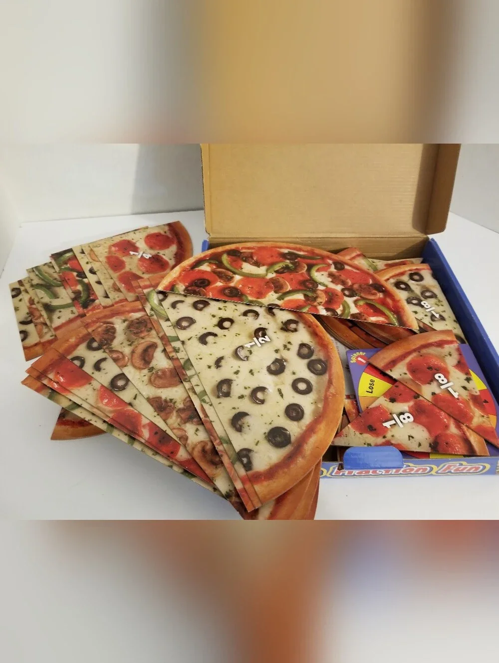 Learning Resources Pizza Fraction Fun math educational board game Homeschool